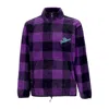 The Hundreds Men's High Neck Sweatshirt Buffalo Mock Neck Pullover Purple In Purple