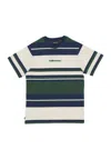 The Hundreds Men's Stone Stripe Tee Forest Green T-shirt In Green
