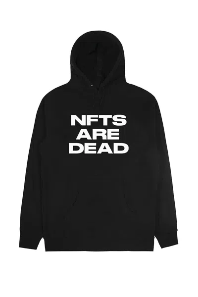Pre-owned The Hundreds Men's  Nfts Are Dead Hoodie In Black
