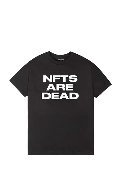 Pre-owned The Hundreds Men's  Nfts Are Dead T-shirt In Black
