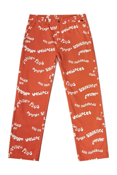 Pre-owned The Hundreds Men's  X A Clockwork Vellocet Pants In Orange