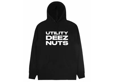 Pre-owned The Hundreds Men's  X Drift Deez Nuts Hoodie In Black