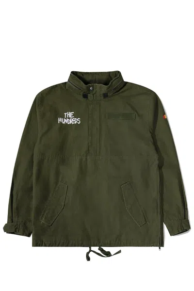Pre-owned The Hundreds Men's  X Full Metal Jacket Joker Anorak In Olive In Green