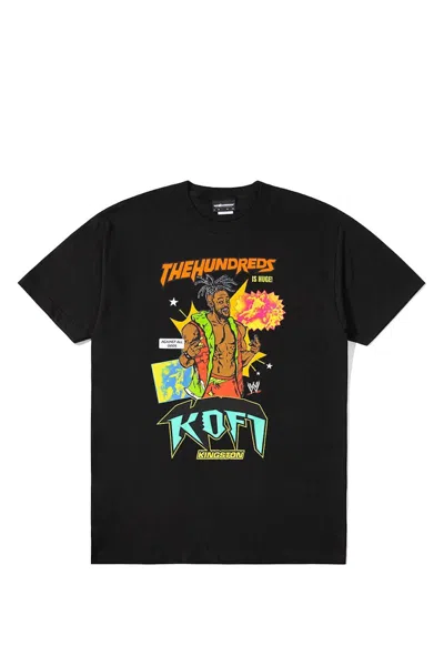 Pre-owned The Hundreds Men's  X Wwe Kofi Kingston T-shirt In Black