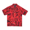 The Hundreds Nature Woven Red Men's Short Sleeve Shirt In Red