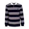 The Hundreds Pacific Men's Long Sleeve Polo L/s Rugby Black In Black