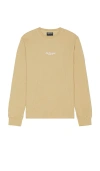 The Hundreds Rich Logo Long Sleeve Tee In Beige