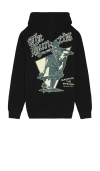 The Hundreds Skull Mountain Zip Up Hoodie In Black