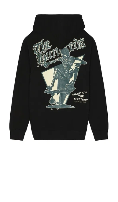 The Hundreds Skull Mountain Zip Up Hoodie In Black
