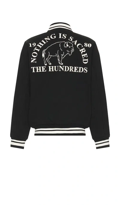 The Hundreds Team Fleece Jacket In 블랙