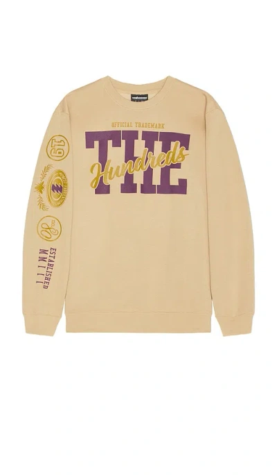 The Hundreds The Official Crewneck In Brown