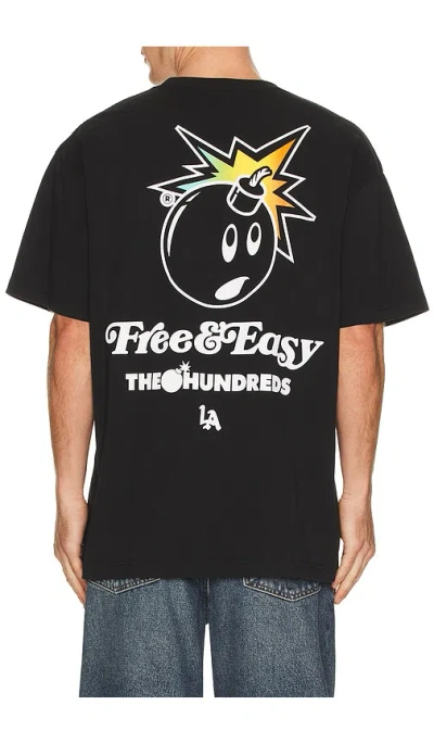 The Hundreds X Free & Easy Adam Bomb T-shirt In Black