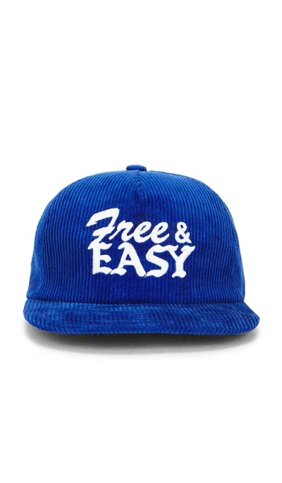 The Hundreds X Free And Easy Don't Trip Snapback Hat In Blue