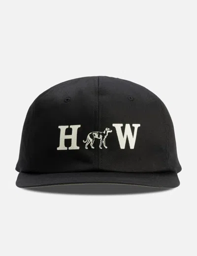 The H.w.dog&amp;co. Hw Washed Bikers Cap In Black