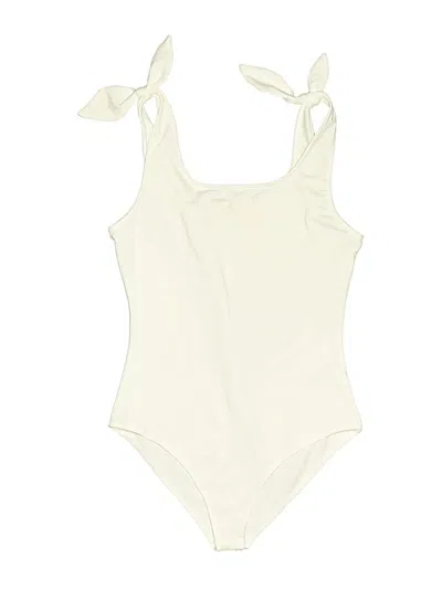 Pre-owned The Impeccable Pig Bodysuit In White
