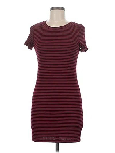 Pre-owned The Impeccable Pig Casual Dress In Burgundy