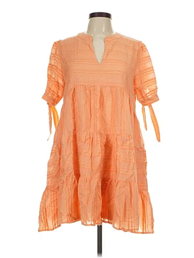 Pre-owned The Impeccable Pig Casual Dress In Orange