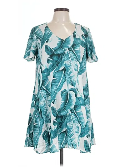 Pre-owned The Impeccable Pig Casual Dress In Teal