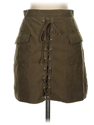 Pre-owned The Impeccable Pig Casual Skirt In Brown