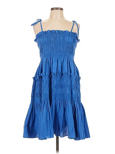Pre-owned The Impeccable Pig Cocktail Dress In Blue