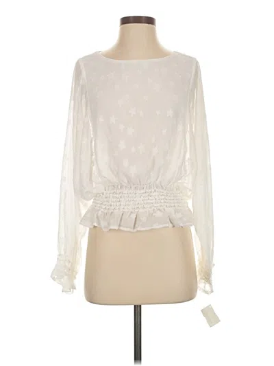 Pre-owned The Impeccable Pig Long Sleeve Blouse In White