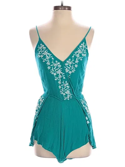 Pre-owned The Impeccable Pig Romper In Blue