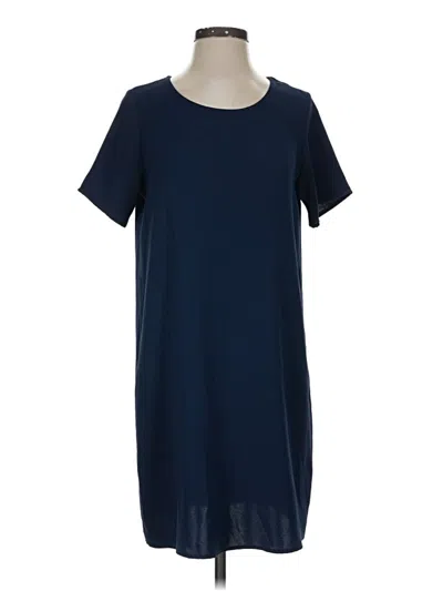 Pre-owned The Impeccable Pig Short Sleeve Top Blue Crew Neck Tops