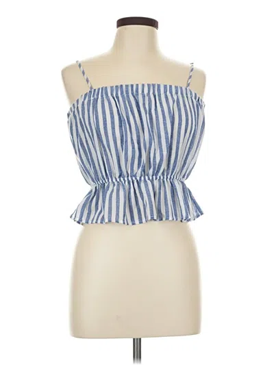 Pre-owned The Impeccable Pig Sleeveless Blouse In Blue