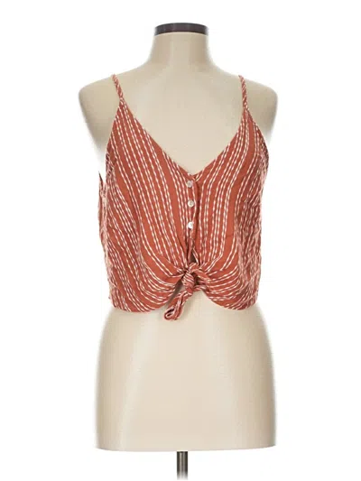 Pre-owned The Impeccable Pig Sleeveless Blouse In Orange