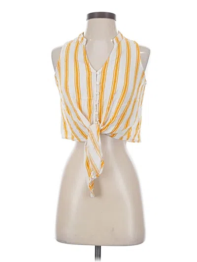 Pre-owned The Impeccable Pig Sleeveless Blouse In Yellow