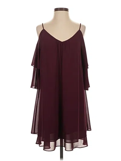 Pre-owned The Impeccable Pig Sleeveless Top Burgundy Cold Shoulder Neckline Tops