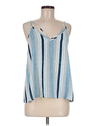 Pre-owned The Impeccable Pig Tank Top Blue Halter Neckline Tops