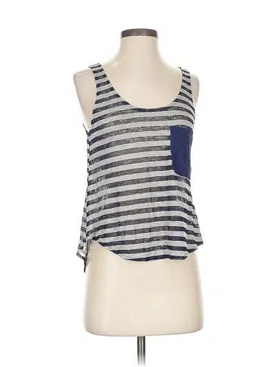 Pre-owned The Impeccable Pig Tank Top Blue Strapless Neckline Tops