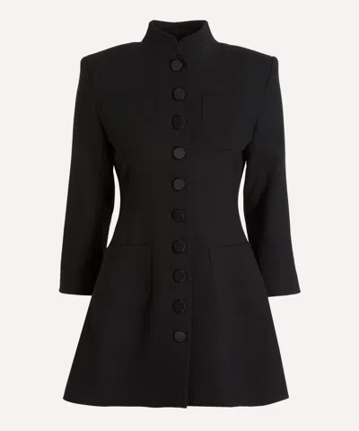 The Irish Twin Women's Ceci Black Wool-crepe Jacket