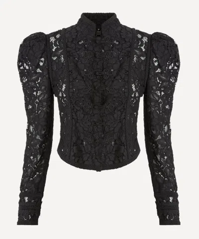 The Irish Twin Women's Christi Couture Guipure Lace Jacket In Black