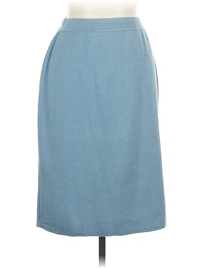 Pre-owned The J. Peterman Co. Casual Skirt In Blue
