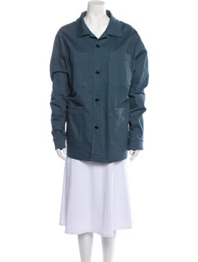 Pre-owned The J. Peterman Co. Jacket In Blue