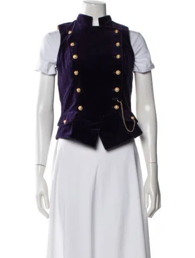Pre-owned The J. Peterman Co. Vintage 1990's Vest In Purple