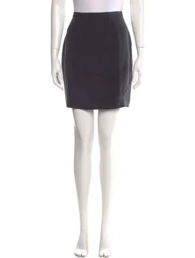 Pre-owned The J. Peterman Co. Vintage Mini Skirt In Gray
