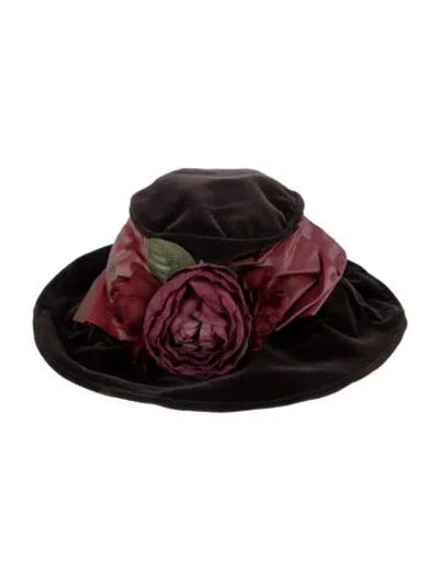 Pre-owned The J. Peterman Co. Wide Brim Hat In Brown