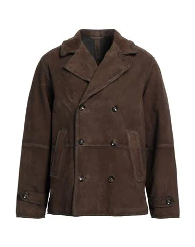 The Jack And Jackie Leathers Man Coat Brown Size 40 Leather