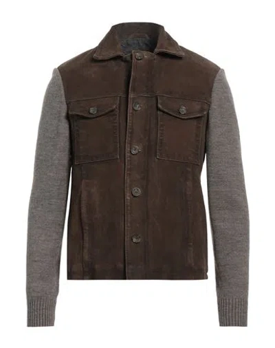 The Jack And Jackie Leathers Man Jacket Military Green Size 40 Leather