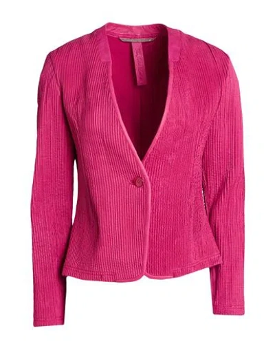 The Jack And Jackie Leathers Woman Jacket Magenta Size 6 Leather