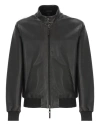 The Jack Leathers Black Leather Jacket In Black