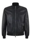 The Jack Leathers Jacket In Blue