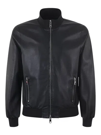 The Jack Leathers Jacket In Blue