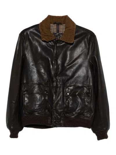 The Jack Leathers Jacket In Brown