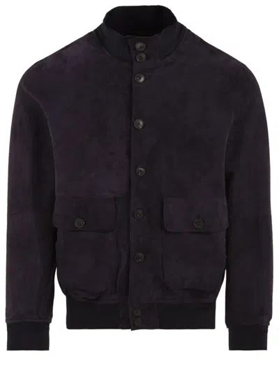 The Jack Leathers Coats Blue