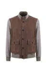 The Jack Leathers Giubbotto  "tribeca" In Brown