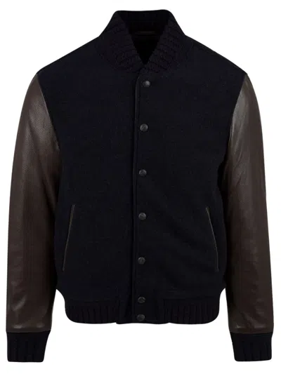The Jack Leathers Coats In Blue